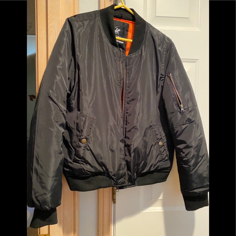 Adorable Black Bomber Jacket